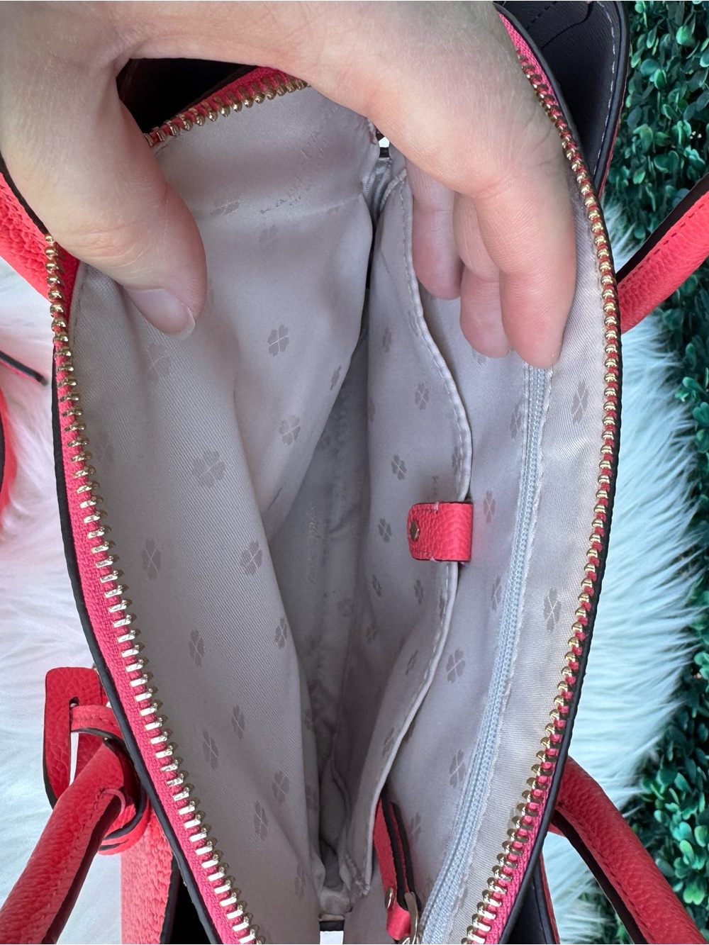 Kate Spade Medium Margaux Satchel in Lychee - Picture 9 of 11